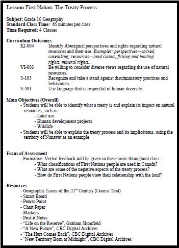 free first nations lesson plans, free treaty process lesson plans, treaties, teaching about treaties