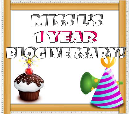 1 Year Blogiversary Celebration Winner!!