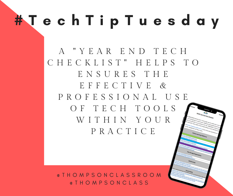 #TechTipTuesday – Year End Tech Checklist