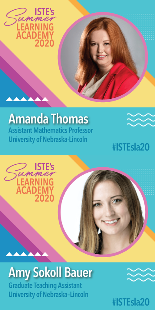 Amanda Thomas, Amy Sokoll Bauer, ISTE, summer learning academy, professional development, Kirsten Thompson