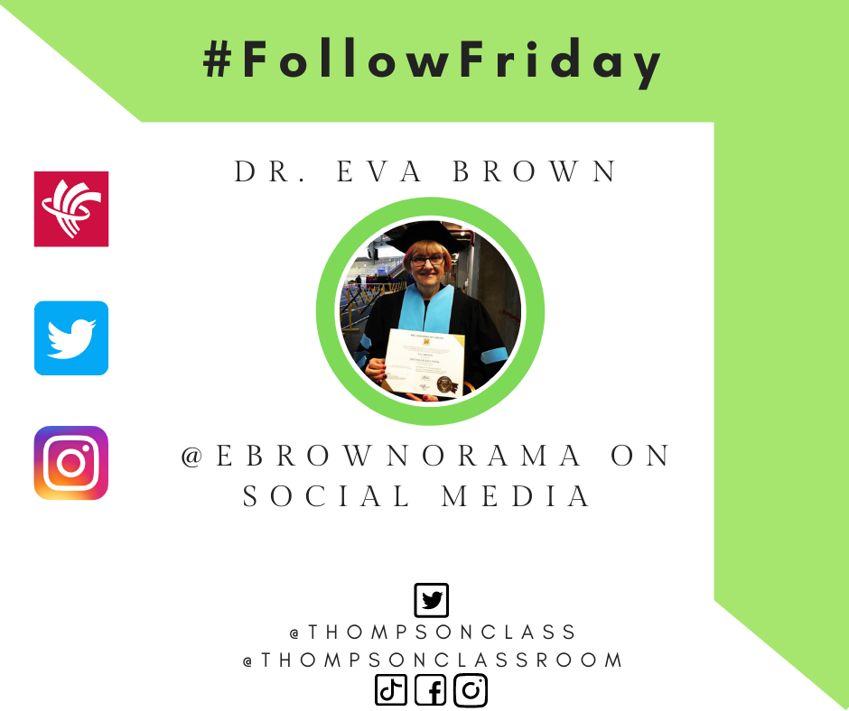 Follow Friday, Dr. Eva Brown, Red River Teacher Educator