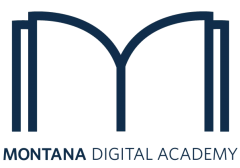 Montana Digital Academy Logo, maintaining quality in online learning ISTE20 presentation
