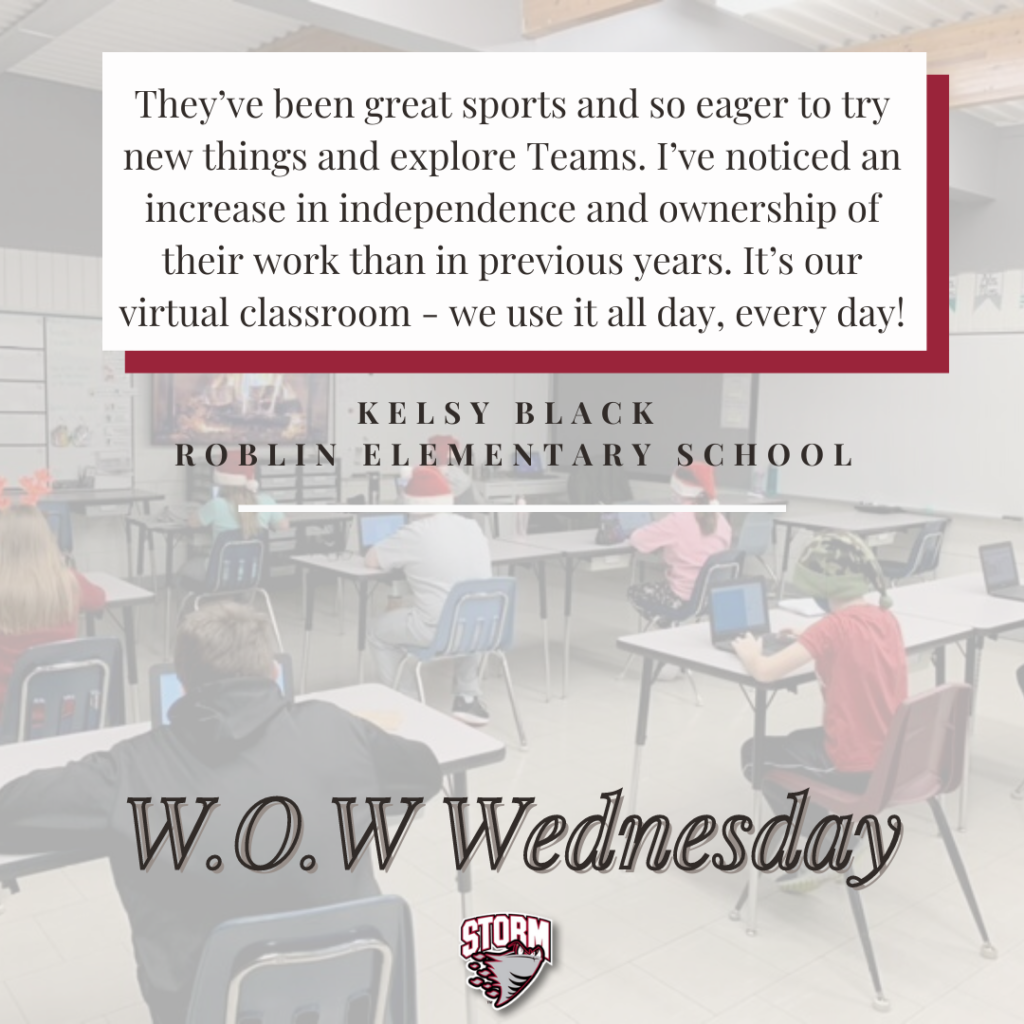 WOW Wednesday, Kelsy Black, Roblin Elementary School