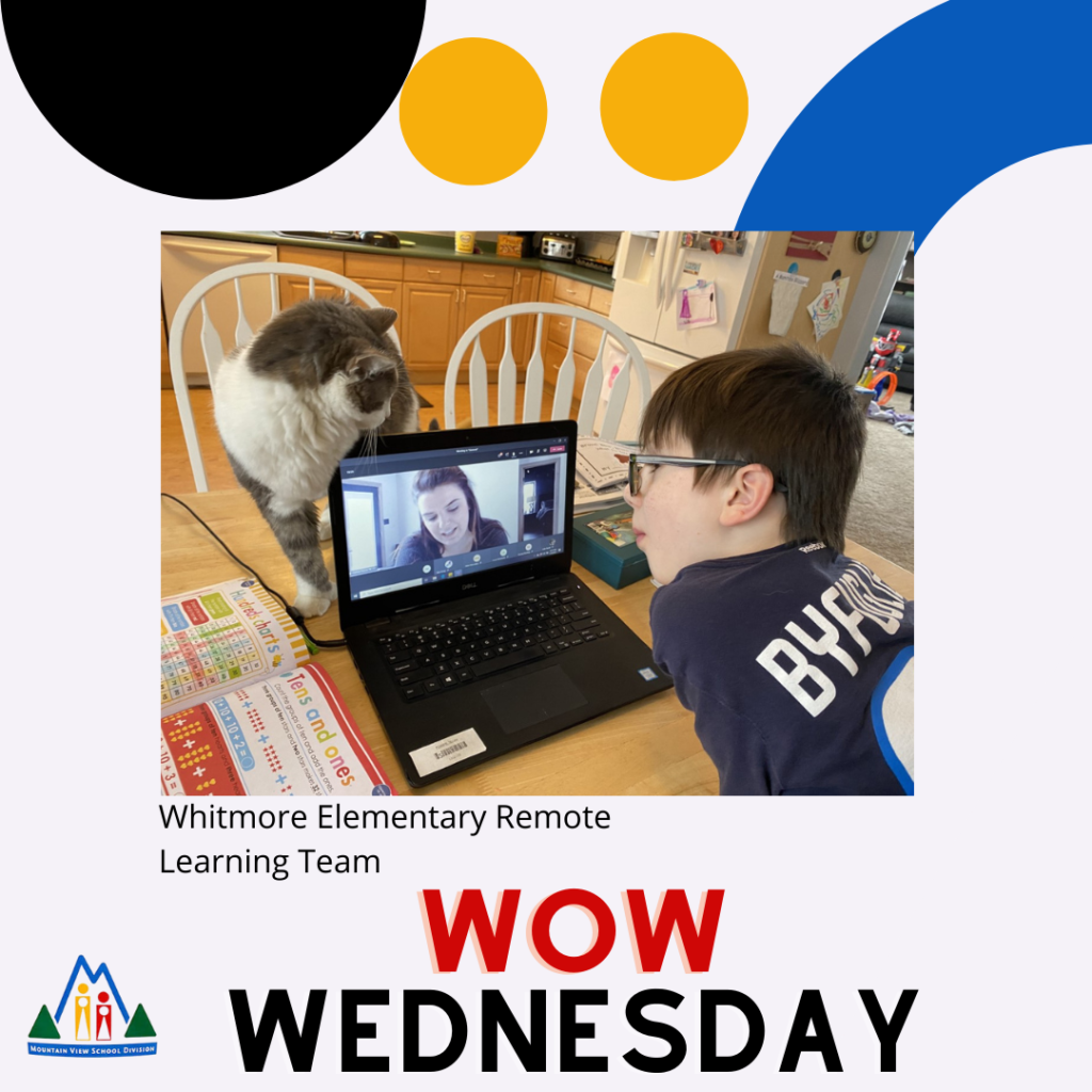 WOW Wednesday, Whitmore Elementary Remote Learning team