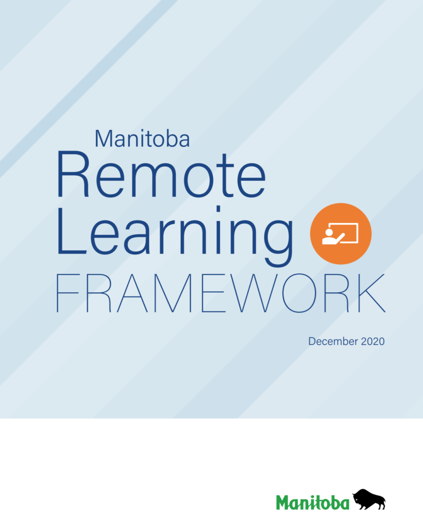 Manitoba Remote Learning Framework cover