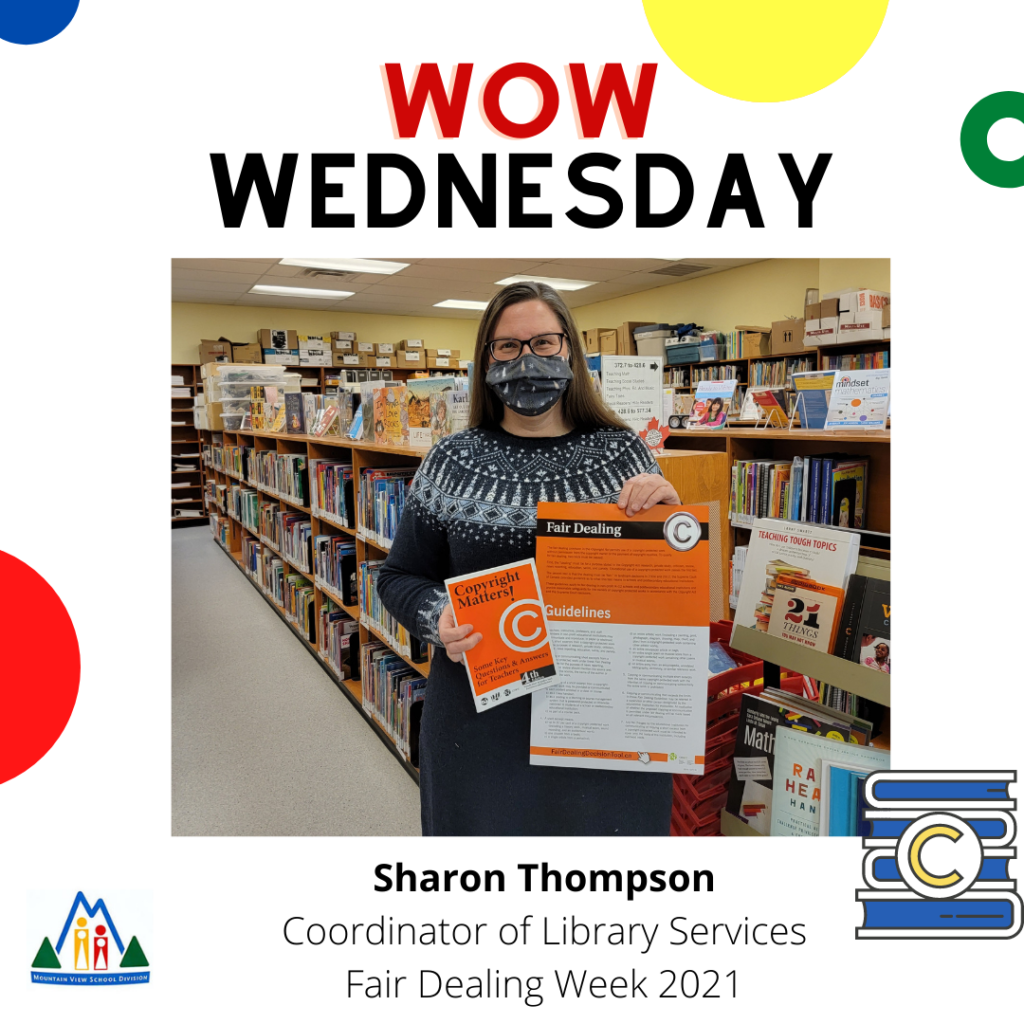 WOW Wednesday, Sharon Thompson, Coordinator of Library Services