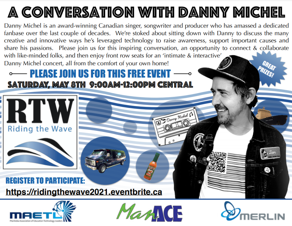Danny Michel is an award-winning Canadian singer, songwriter and producer who has amassed a dedicated
fanbase over the last couple of decades. We’re stoked about sitting down with Danny to discuss the many
creative and innovative ways he’s leveraged technology to raise awareness, support important causes and
share his passions. Please join us for this inspiring conversation, an opportunity to connect & collaborate
with like-minded folks, and then enjoy front row seats for an ‘intimate & interactive’
Danny Michel concert, all from the comfort of your own home! 