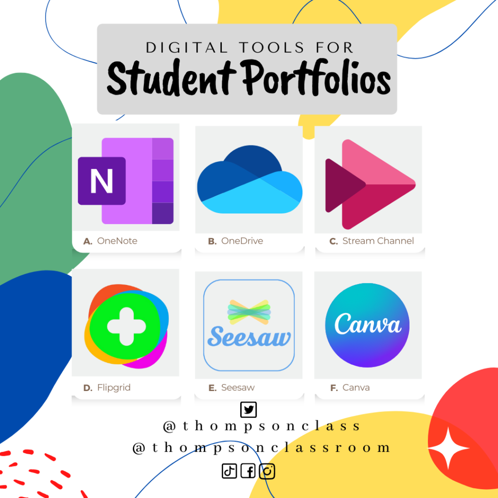 Digital tools for student portfolios