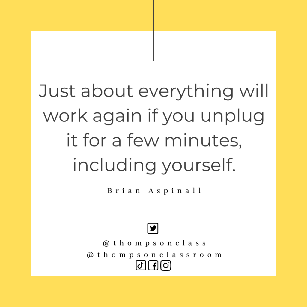 Just about everything will work again if you unplug it for a few minutes, including yourself. Brian Aspinall