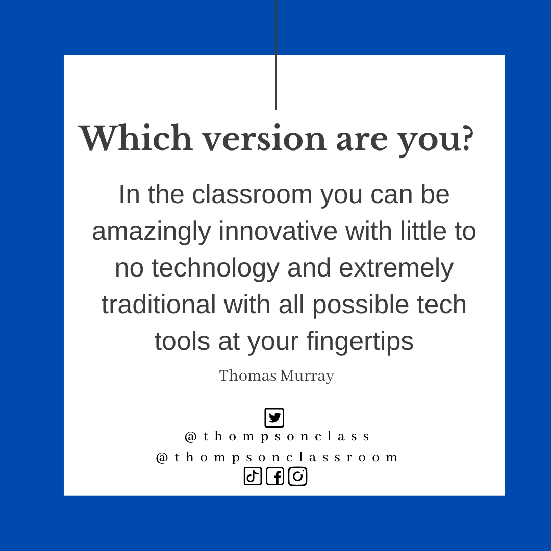 Which Version Are You? – Teaching in a Fishbowl