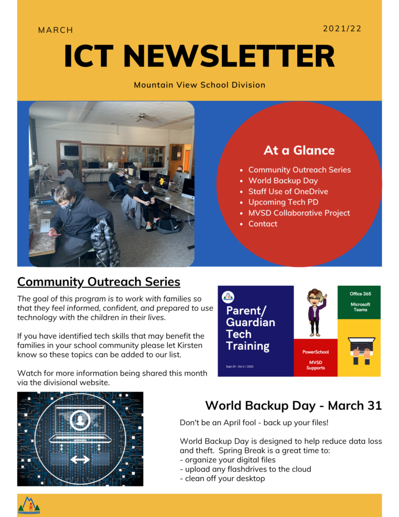 March ICT Newsletter – Teaching in a Fishbowl