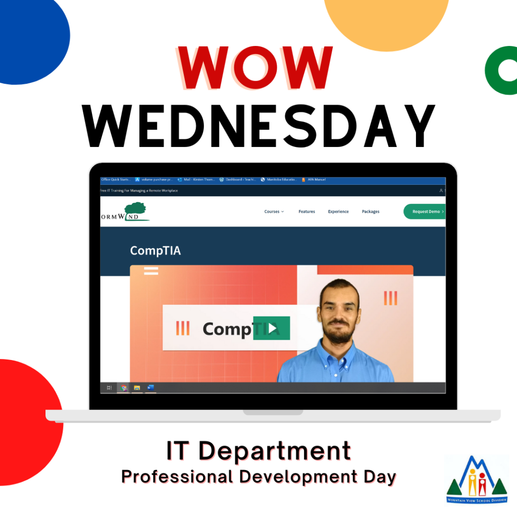 WOW Wednesday, IT Department, Professional Development Day