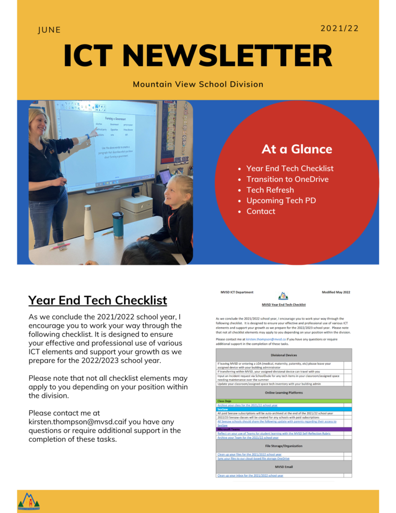 June ICT Newsletter – Teaching in a Fishbowl