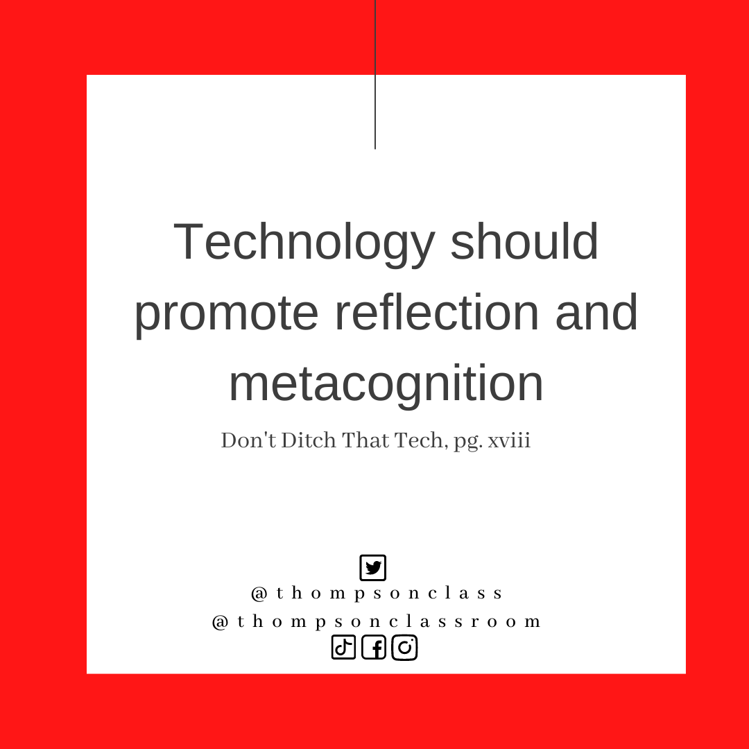 Technology for Reflection & Metacognition