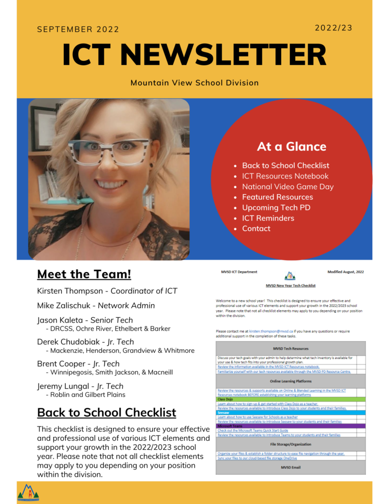 September ICT Newsletter – Teaching in a Fishbowl