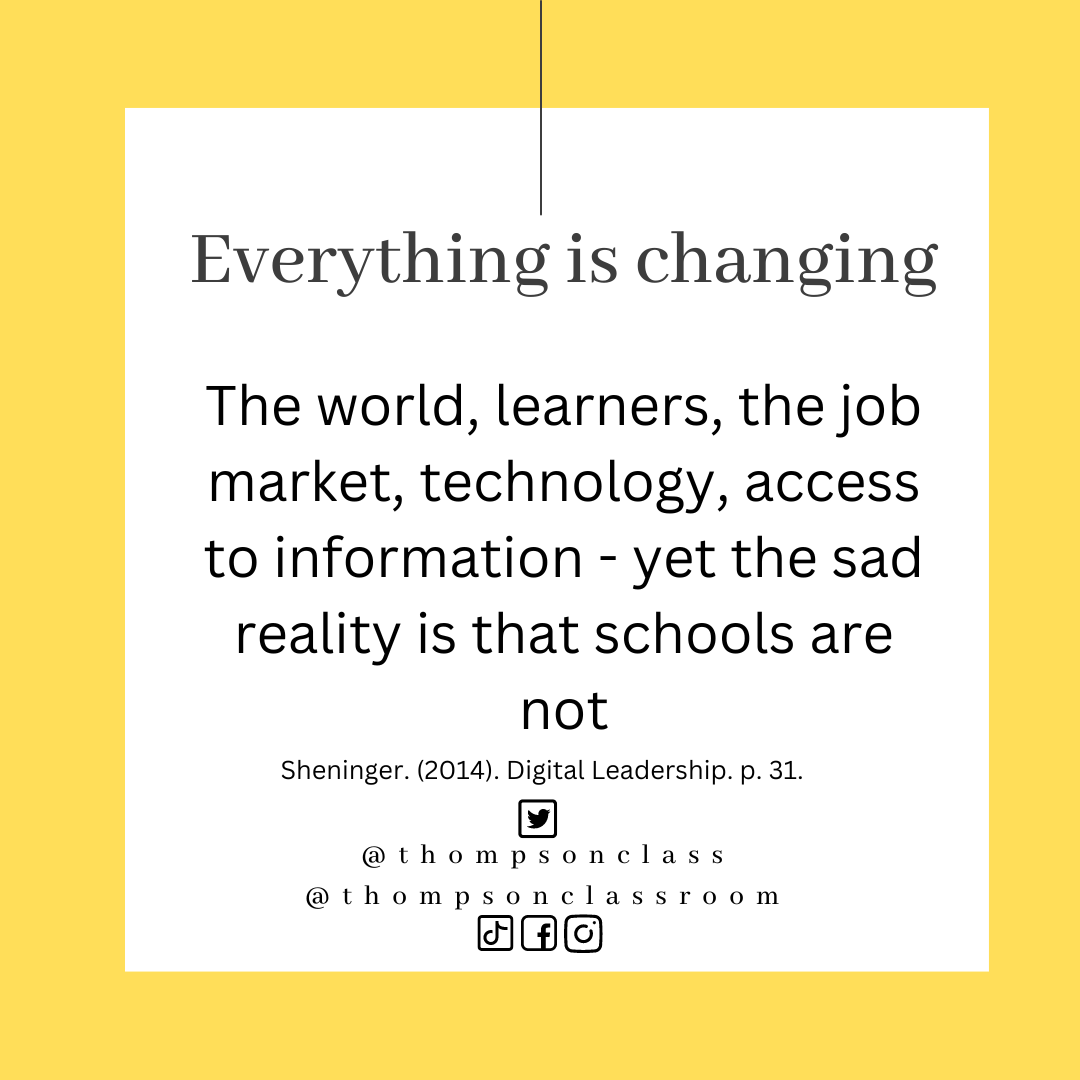 Are Schools Changing?