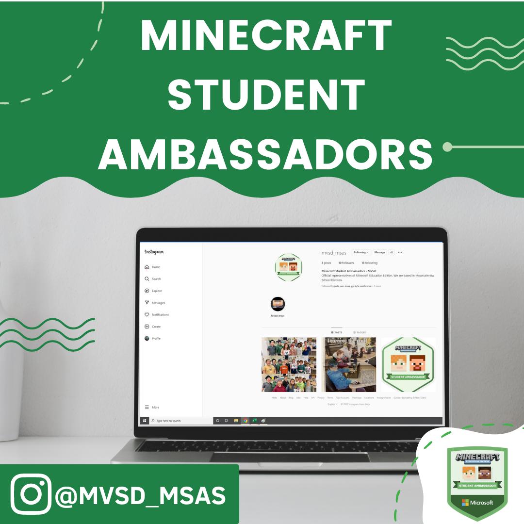 Follow Friday – Minecraft Student Ambassadors
