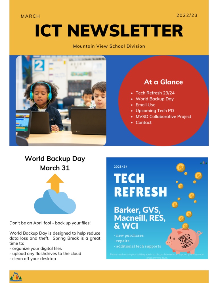 March ICT Newsletter – Teaching in a Fishbowl