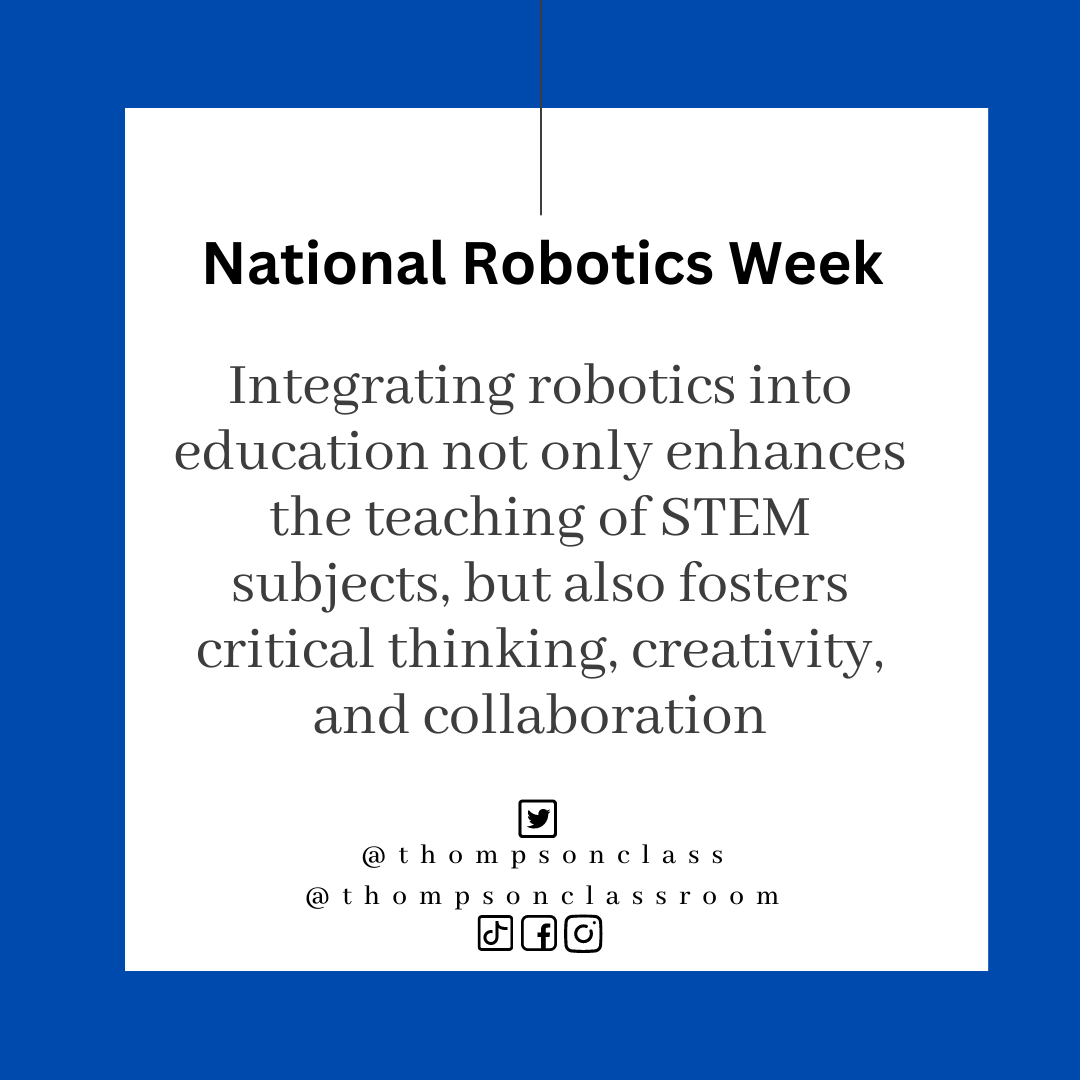 How to Integrate National Robotics Week in Your Classroom