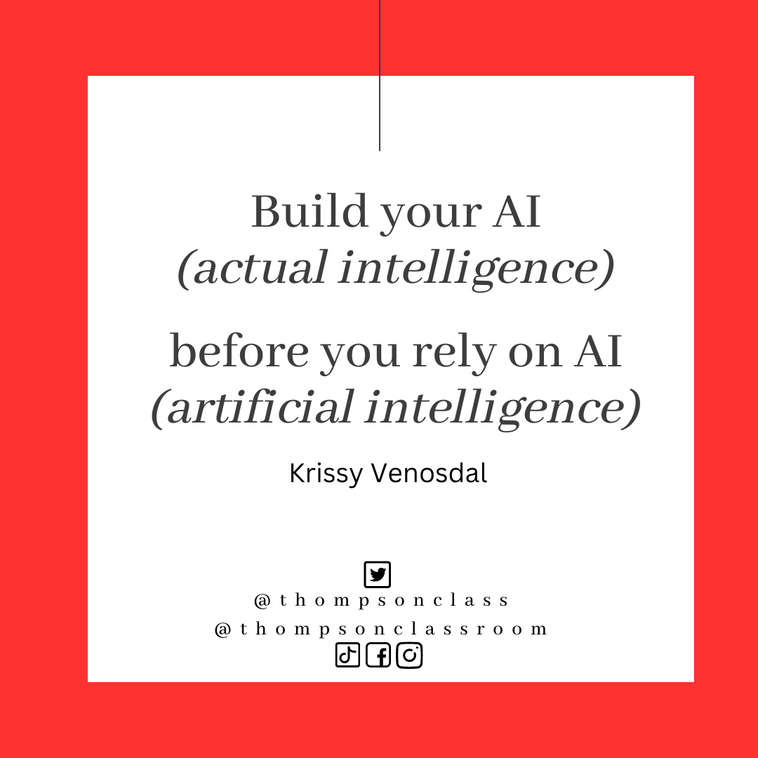 AI (Actual Intelligence) Before AI