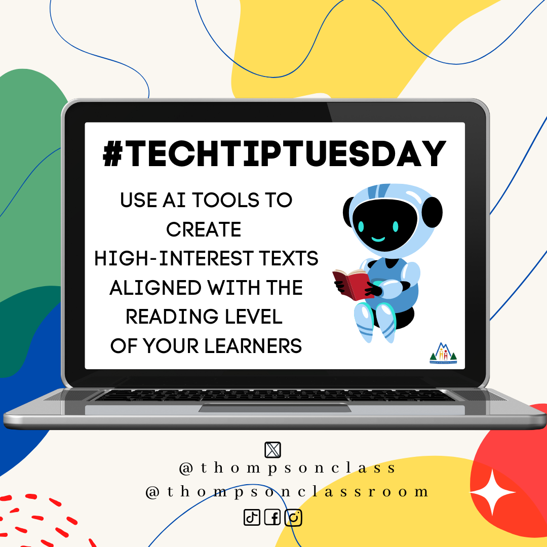 #TechTipTuesday – AI for High-Interest Texts