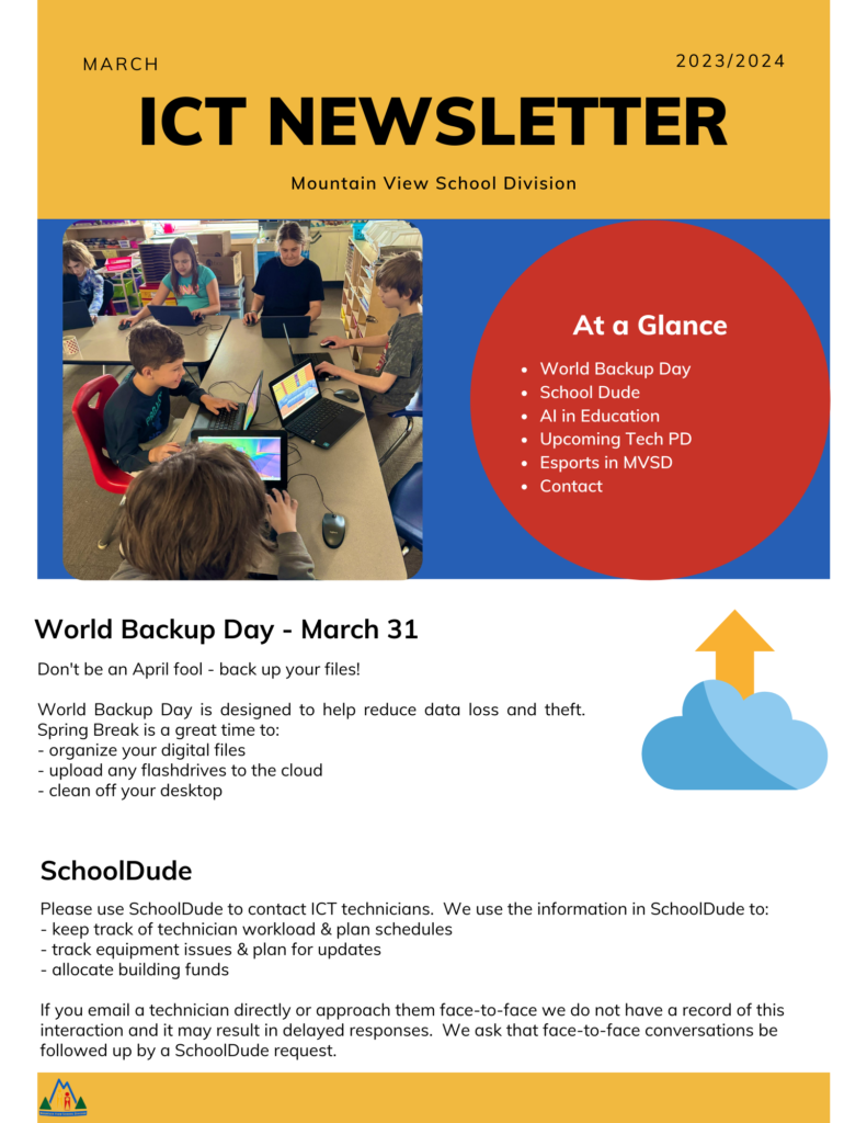 March ICT Newsletter – Teaching In A Fishbowl