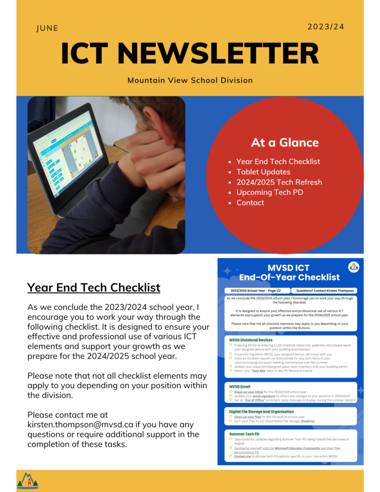 June ICT Newsletter – Teaching in a Fishbowl